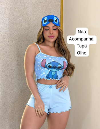 imagem NAO ACOMPANHA TAPA OLHO PIJAMA BLOGUERINHA SLIM E70 894910 BEBE AZUL