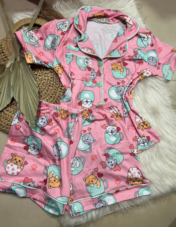 imagem PIJAMA AMERICANO SUED COM BOLSO 000675 cat xicara