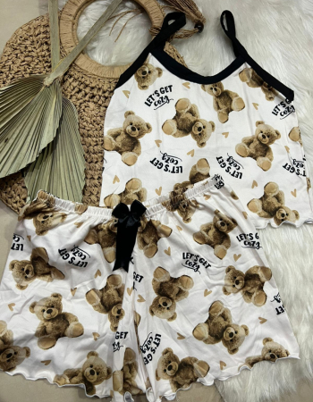 imagem PIJAMA BLOGUERINHA 000390 URSO NUDE