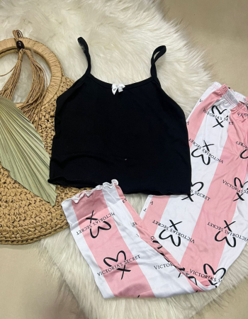 imagem PIJAMA INFANTIL CALCA 000685 LISTRAS BRANCO