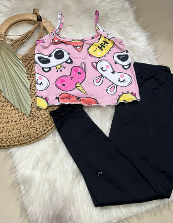 imagem PIJAMA INFANTIL CALCA 000685 PRETO