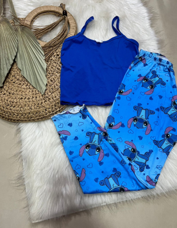 imagem PIJAMA INFANTIL CALCA 000685 AZUL 