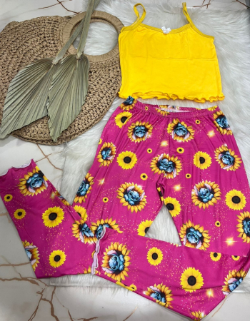 imagem PIJAMA INFANTIL CALCA 000685 GIRASSOL