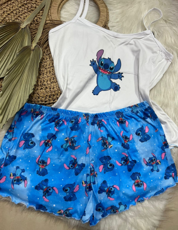 imagem PIJAMA DE SUED ESTAMPADO 3005p azul danca