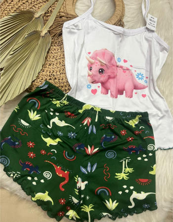 imagem PIJAMA DE SUED ESTAMPADO 3005p dinossauro