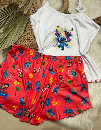imagem PIJAMA DE SUED ESTAMPADO 3005p PRAIA VERMELHO