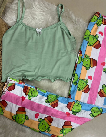 imagem PIJAMA BLOGUERINHA 000694 CACTO
