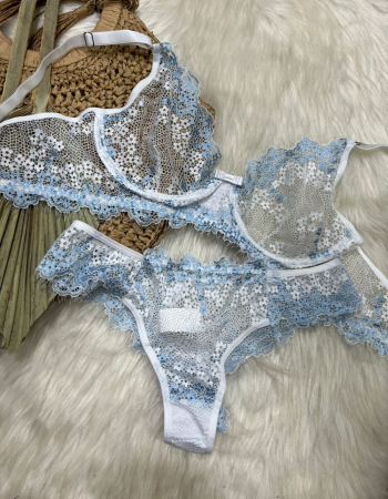 imagem CONJUNTO PREMIUM 90027 BRANCO E AZUL