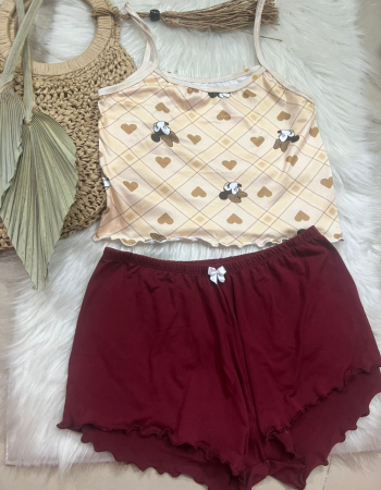imagem PIJAMA BLOGUERINHA SLIM G70 MARRON