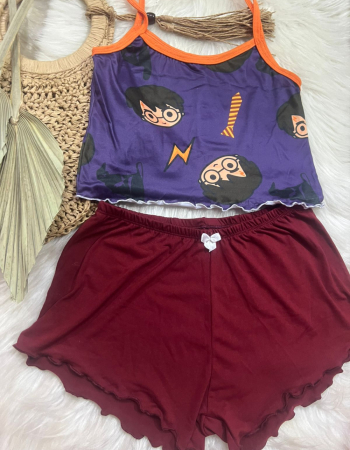 imagem PIJAMA BLOGUERINHA SLIM G70 ROXO