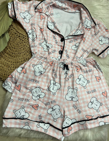imagem PIJAMA AMERICANO SUED XADREZ 620020 000663
