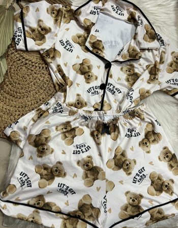 imagem PIJAMA AMERICANO SUED URSO MARRON 620020 000663