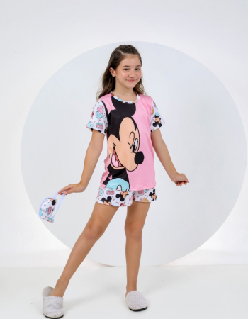 imagem PIJAMA INFANTIL MENINA MANGA SUED 000704 DONNOUTS