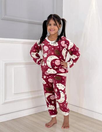 imagem PIJAMA INFANTIL DE INVERNO MALHA ULTRASOFT NUVEM 