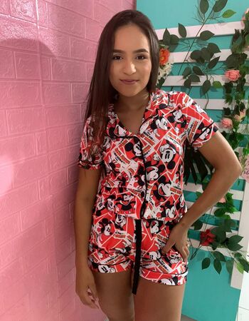 imagem PIJAMA AMERICANO SUED COM GOLA  MICKEY 0025