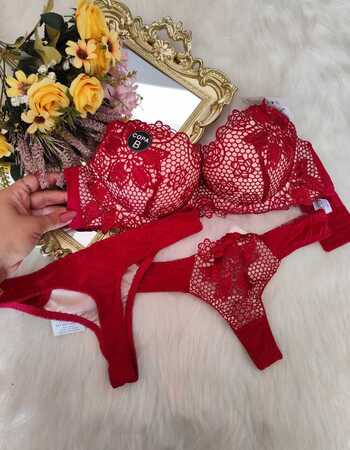 imagem CONJUNTO GLAMOUR REF 8047 VERMELHO