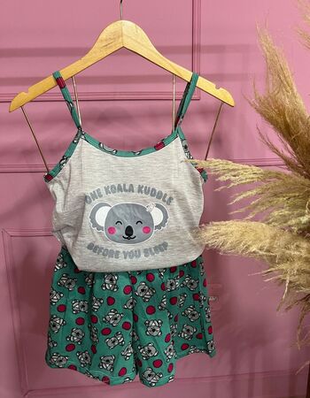 imagem PIJAMA  ALÇA 205 CINZA KOALA