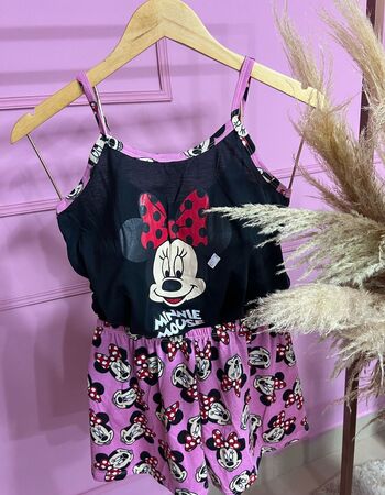 imagem PIJAMA  ALÇA 205 LACO POA PRETO