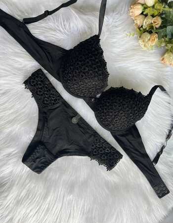imagem CONJUNTO GLAMOUR REF 8078 PRETO