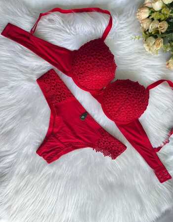 imagem CONJUNTO GLAMOUR REF 8078 VERMELHO