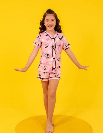 imagem PIJAMA INFANTIL FEMININO AMERICANO SUED 741 ROSA