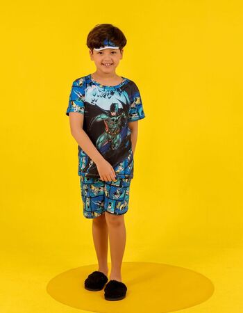 imagem PIJAMA INFANTIL MASCULINO SUED 772 AZUL AVE