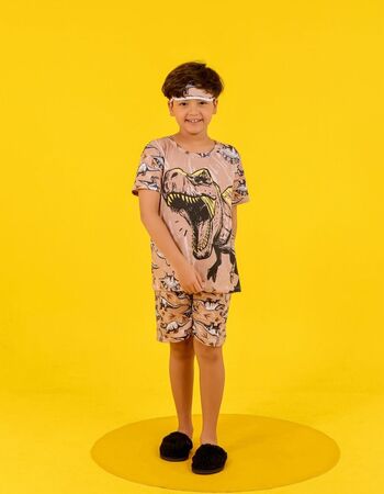 imagem PIJAMA INFANTIL MASCULINO SUED 772 AZUL AVE