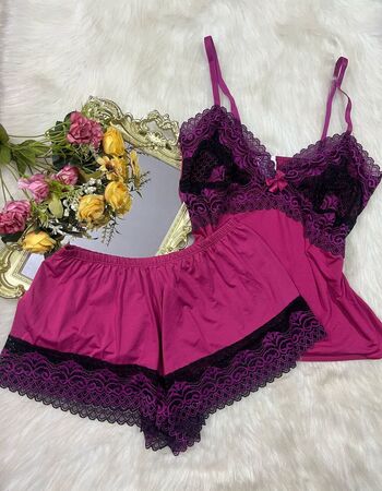 imagem SHORTDOLL MICROFIBRA 742 PINK E PRETO