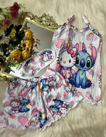 imagem PIJAMA INFANTIL FEMININO SUED 704 CAT UNICORNIO