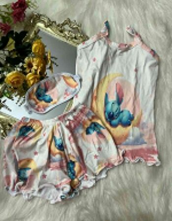 imagem PIJAMA INFANTIL FEMININO SUED 704 LUA