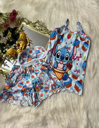imagem PIJAMA INFANTIL FEMININO SUED 704 BOLO