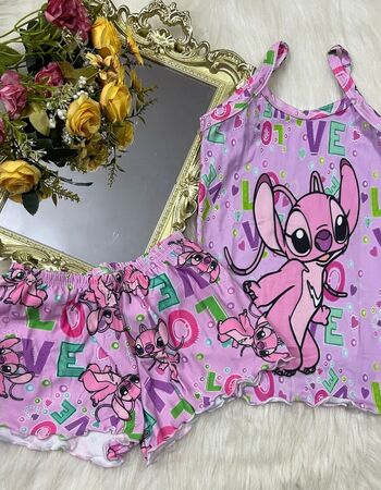 imagem PIJAMA INFANTIL FEMININO SUED 704 LILAS