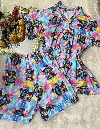 imagem PIJAMA AMERICANO SUED COM MANGA 641 CORES