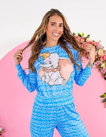 imagem PIJAMA  ADULTO INVERNO 615 AZUL ELEFANTE