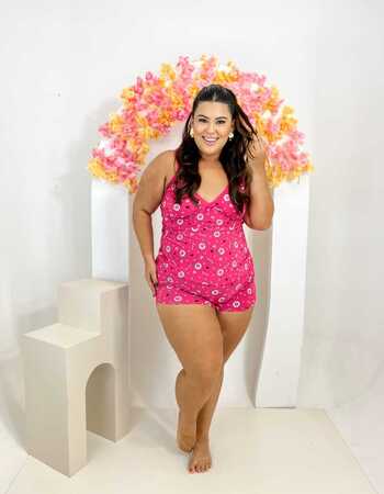 imagem SHORTDOLL LIGANET PLUS 2021 PINK MORANGO