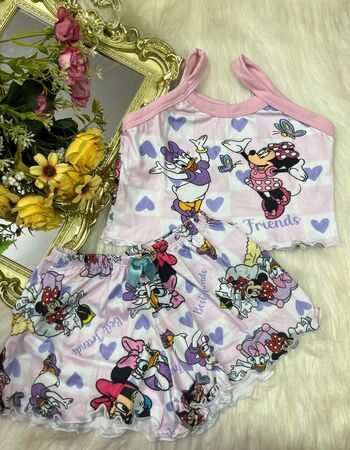imagem PIJAMA INFANTIL FEMININO SUED 703 LILAS