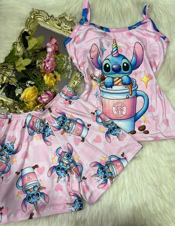 imagem PIJAMA DE SUED ESTAMPADO 631 MILK SHAKE