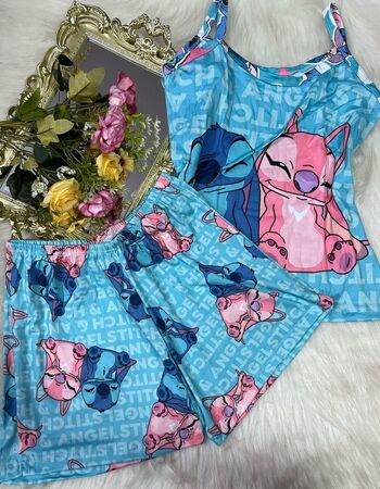 imagem PIJAMA DE SUED ESTAMPADO 631 CINZA