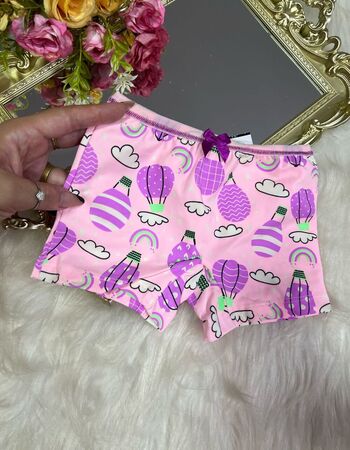 imagem CALCINHA BOX INFANTIL  POLIAMIDA 0018 BALAO ROSA