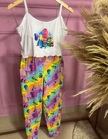 imagem PIJAMA BLOGUERINHA ADULTO CALÇA 3006 DIVERTIDAMENTE