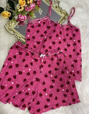 imagem PIJAMA CANELADO  ESTHER PLUS JOANINHA ROSA