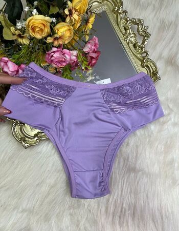imagem CALCINHA  PLUS003 RENDA LATERAL LILAS