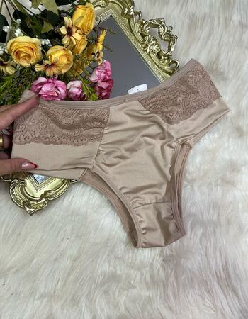imagem CALCINHA  PLUS003 RENDA LATERAL NUDE