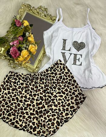 imagem PIJAMA DE SUED ESTAMPADO 3005 ANIMAL PRINT