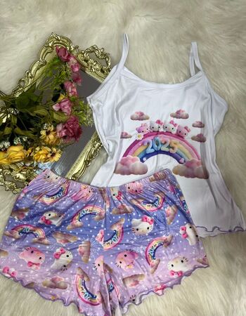 imagem PIJAMA DE SUED ESTAMPADO 3005 ARCO E NUVEM