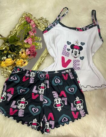 imagem PIJAMA DE SUED ESTAMPADO 3005 LOVE CORACAO