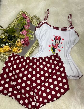 imagem PIJAMA DE SUED ESTAMPADO 3005 POA MARSALA