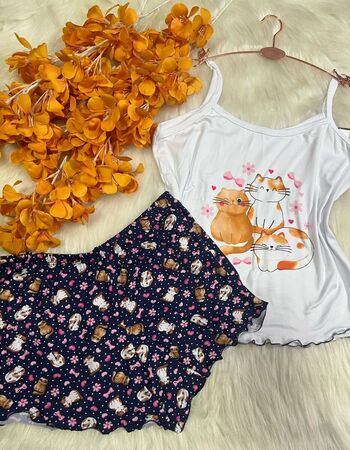 imagem PIJAMA DE SUED ESTAMPADO 3005 CAT