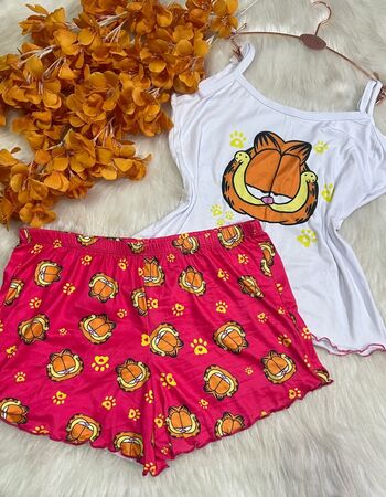 imagem PIJAMA DE SUED ESTAMPADO 3005 CAT PINK