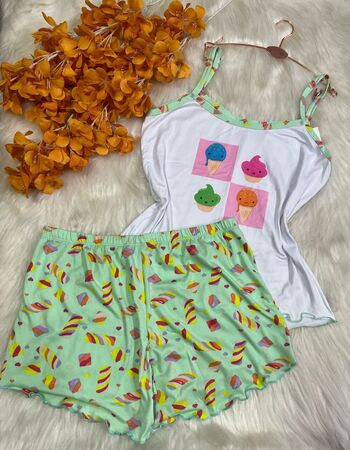 imagem PIJAMA DE SUED ESTAMPADO 3005 DOCES